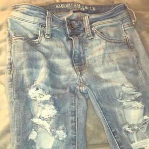 American Eagle Sz 0 Skinny Jeans Super Stretch